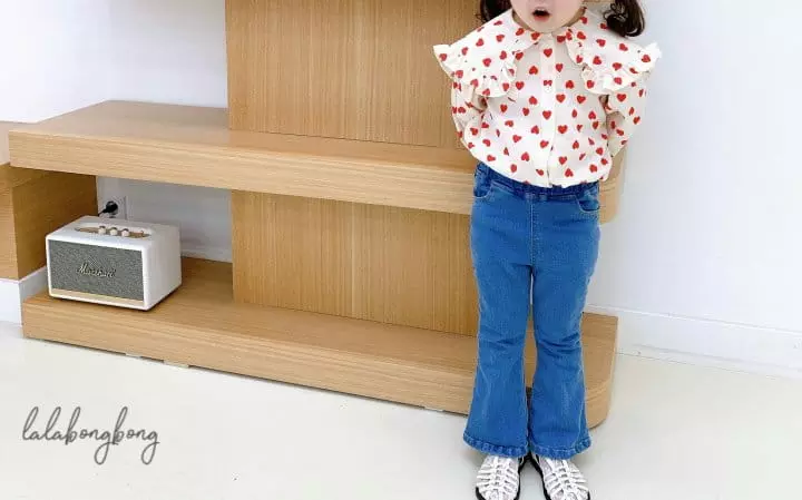 Lalabongbong - Korean Children Fashion - #todddlerfashion - Hear Collar Blouse - 8