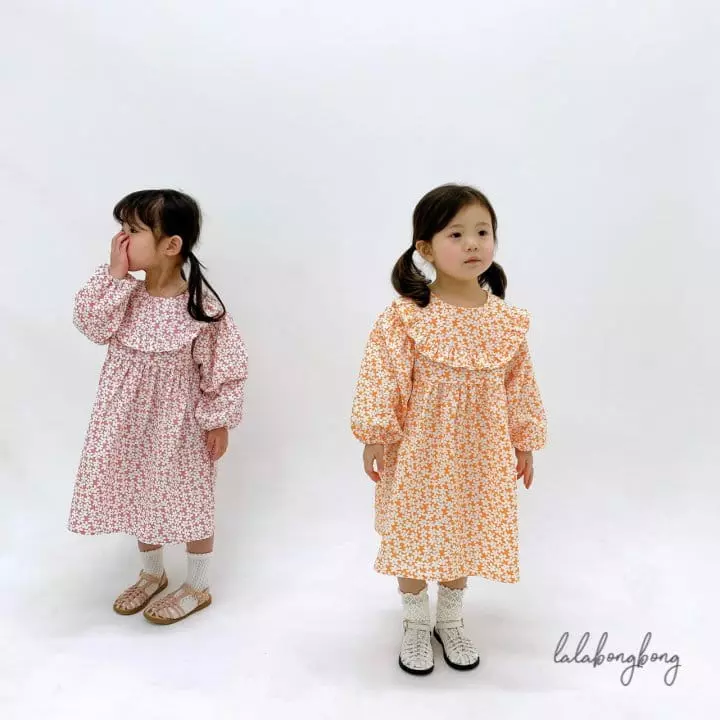 Lalabongbong - Korean Children Fashion - #todddlerfashion - Flower One-piece - 2