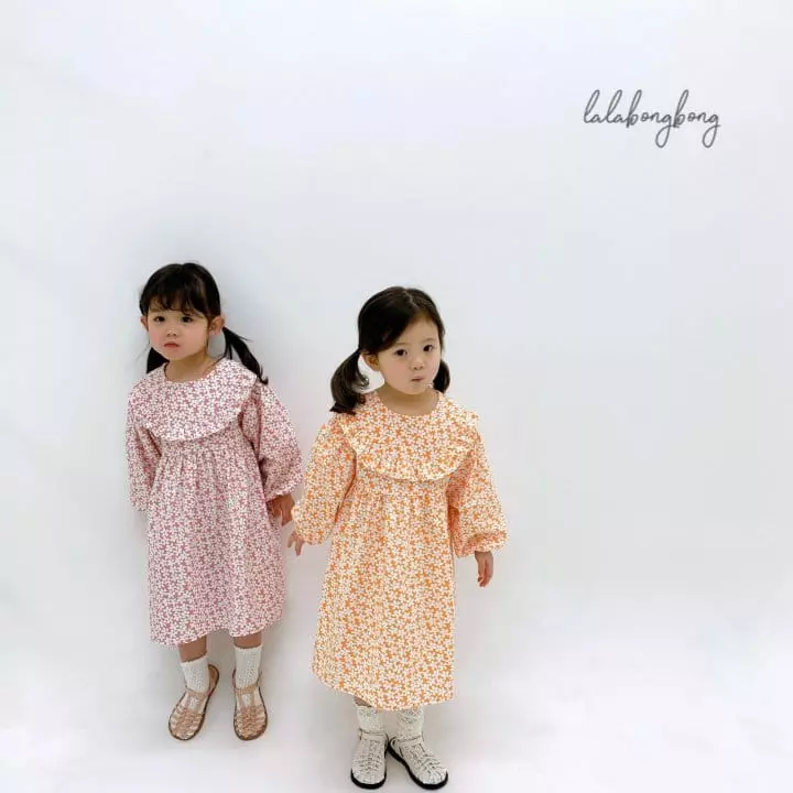 Lalabongbong - Korean Children Fashion - #toddlerclothing - Flower One-piece - 3