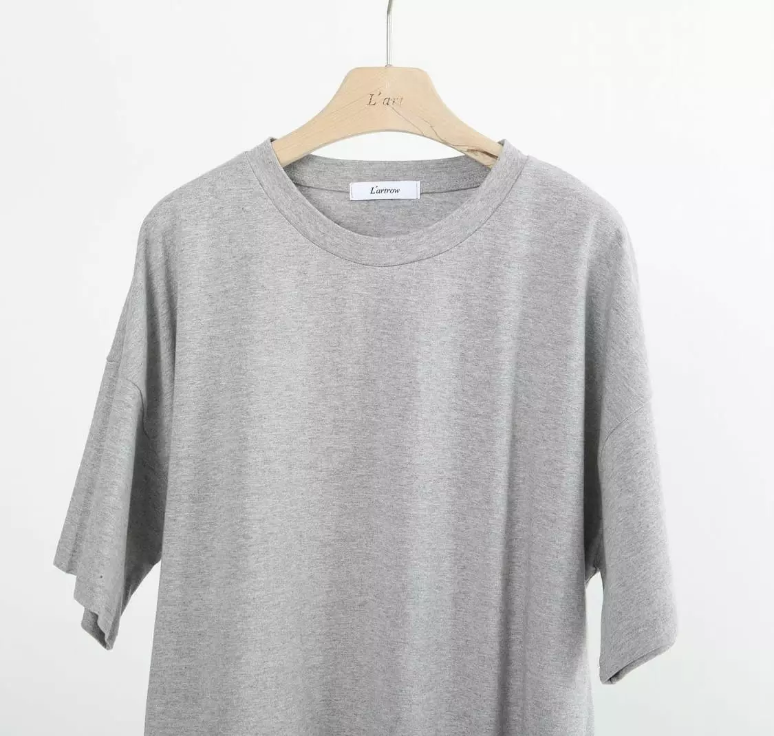 Lartrow - Korean Women Fashion - #romanticstyle - Muzi Boxy Tee - 6
