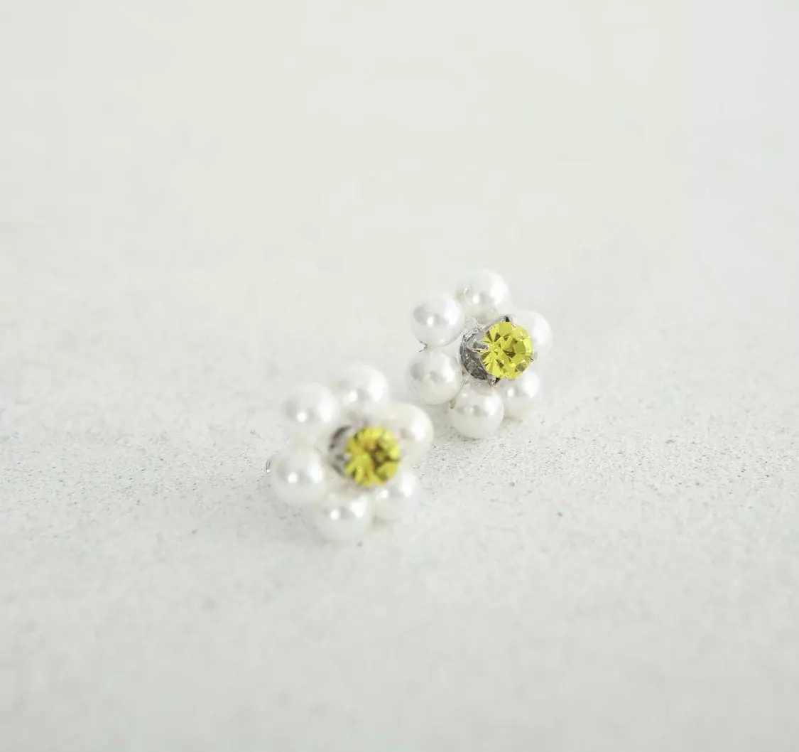 Lartrow - Korean Women Fashion - #womensfashion - Pearl Flower Necklace - 7
