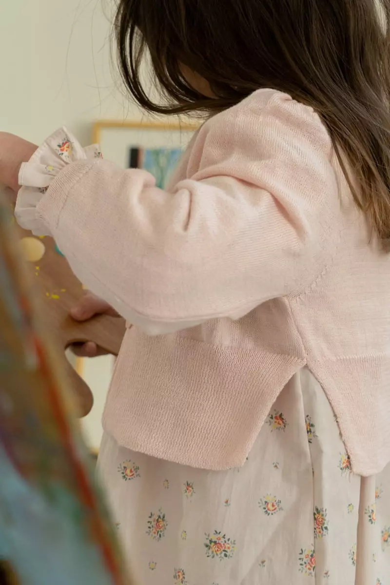 Le Bev - Korean Children Fashion - #fashionkids - Simple Slit Cardigan - 6