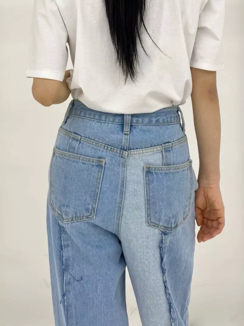 Le-Ppl - Korean Women Fashion - #womensfashion - Cutting Jeans - 4