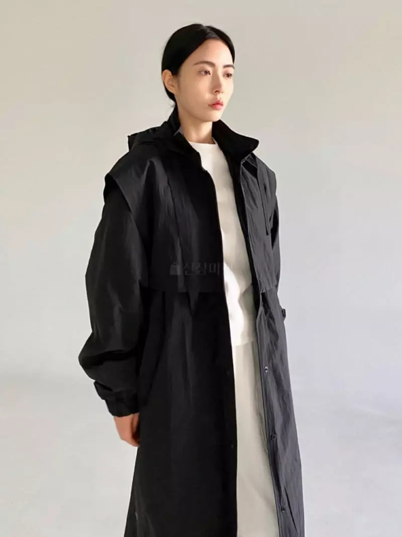 Le-Ppl - Korean Women Fashion - #womensfashion - Rough Hoody Bomber Jacket - 2