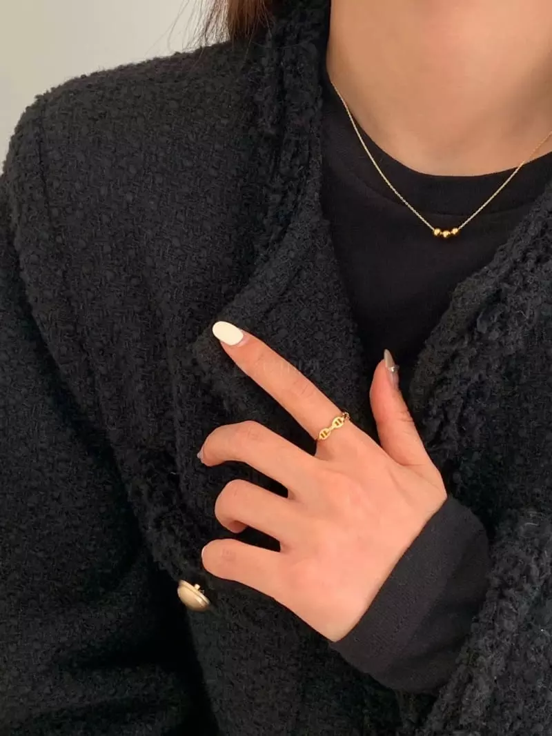 Lemei - Korean Women Fashion - #momslook - Silver 925  Chandelier Open Ring - 3