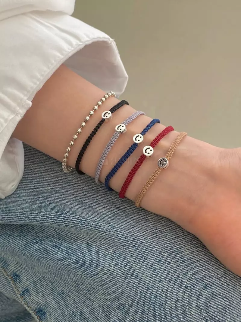 Lemei - Korean Women Fashion - #momslook - Silver 925 Smile Knot Bracelet - 3