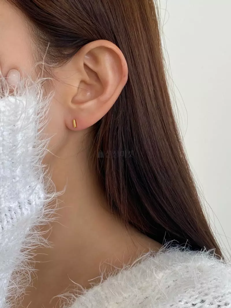 Lemei - Korean Women Fashion - #momslook - Silver 925 Simple Earrings