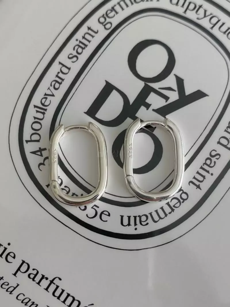 Lemei - Korean Women Fashion - #momslook - Silver 925 Square Ring Earrings - 3
