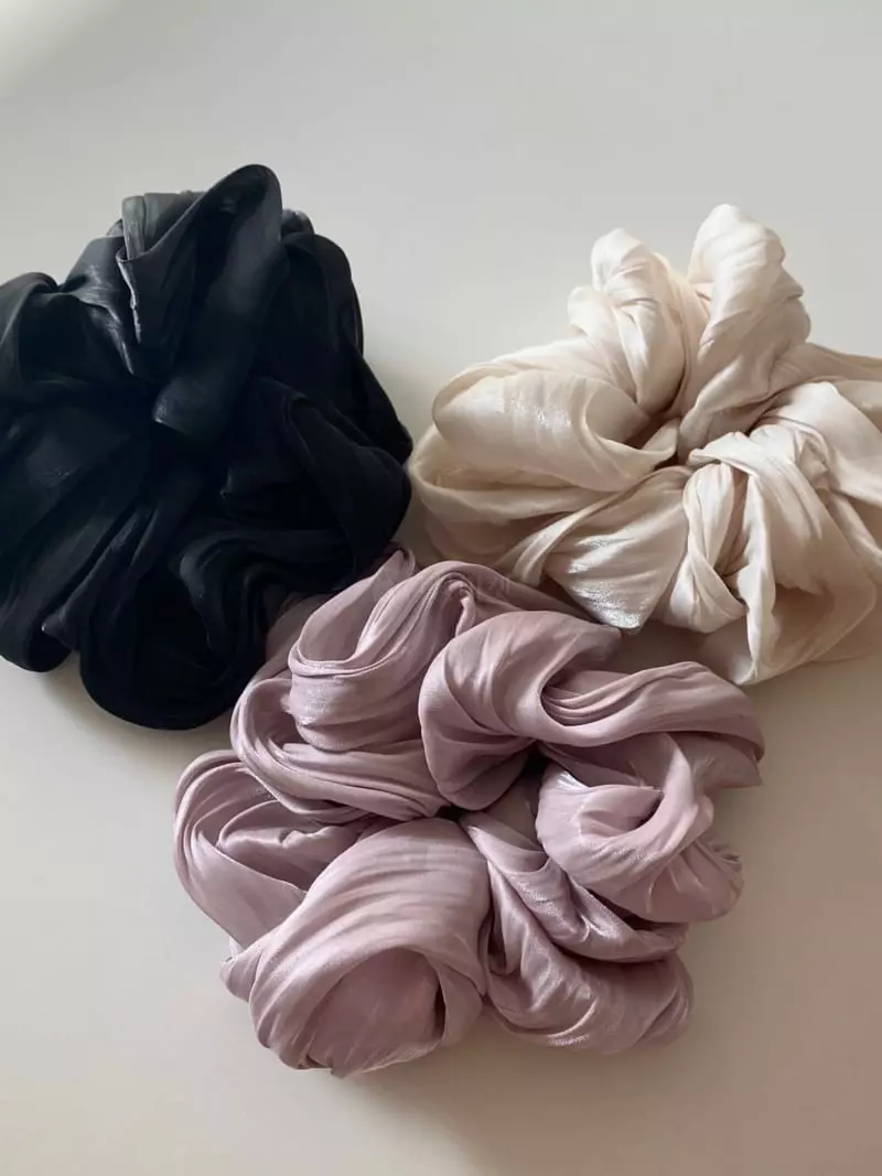 Lemei - Korean Women Fashion - #thelittlethings - Silk Big Hair Tie - 4