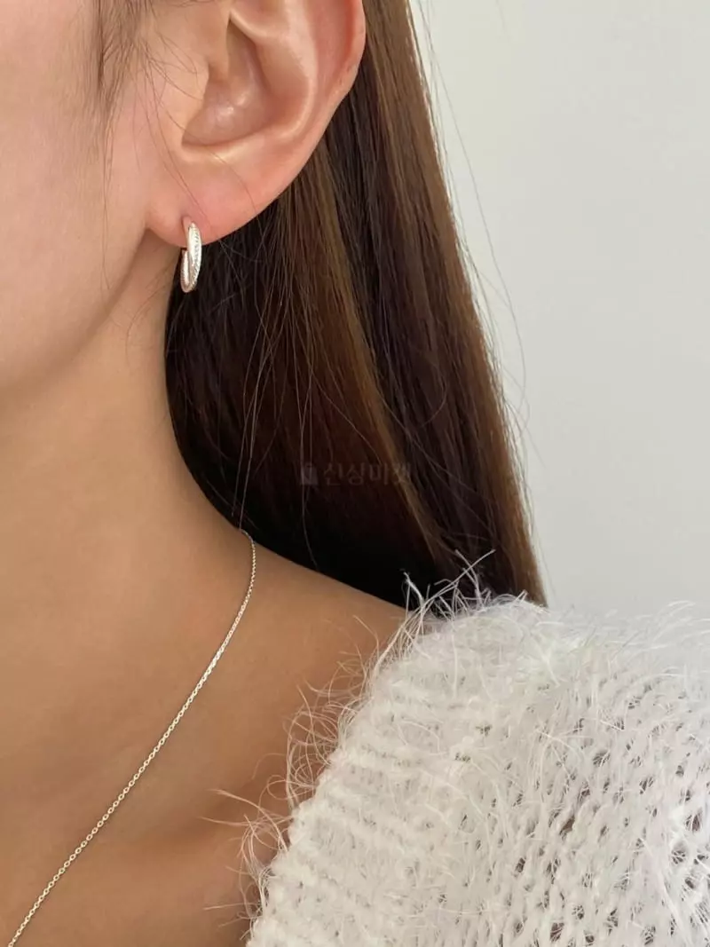 Lemei - Korean Women Fashion - #thatsdarling - Silver 925 Combination Earrings - 3