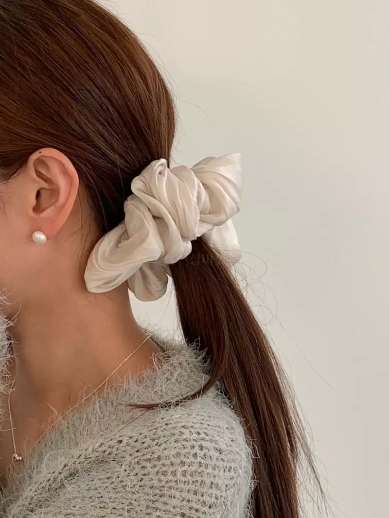 Lemei - Korean Women Fashion - #thelittlethings - Silk Big Hair Tie - 3