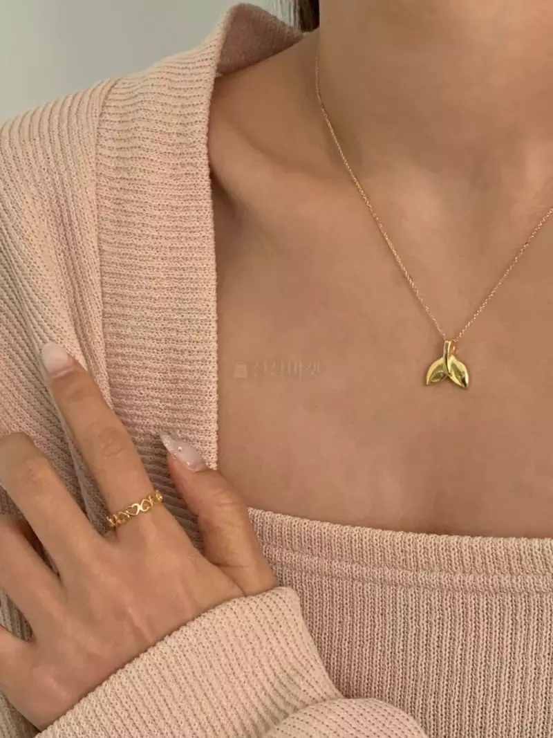 Lemei - Korean Women Fashion - #vintagekidsstyle - Silver 925 Lucky Necklace - 3