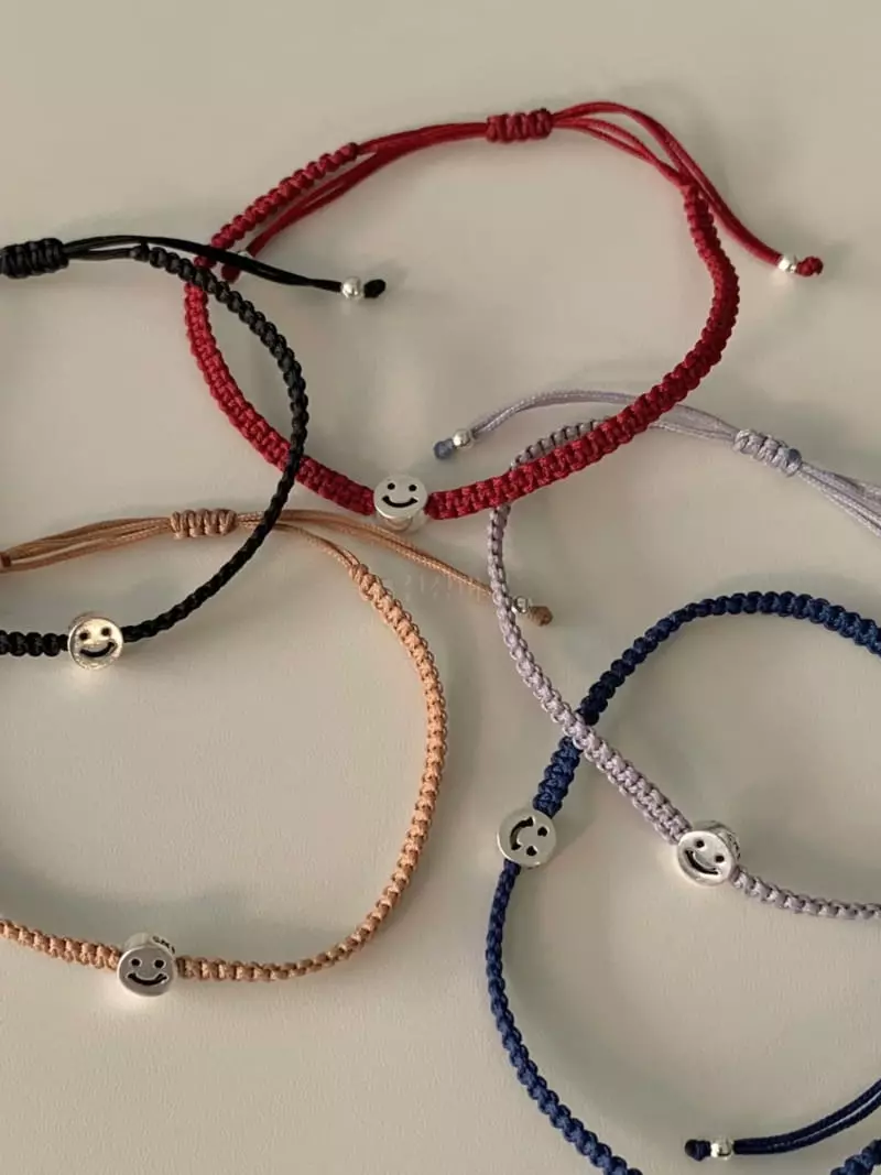 Lemei - Korean Women Fashion - #momslook - Silver 925 Smile Knot Bracelet - 4