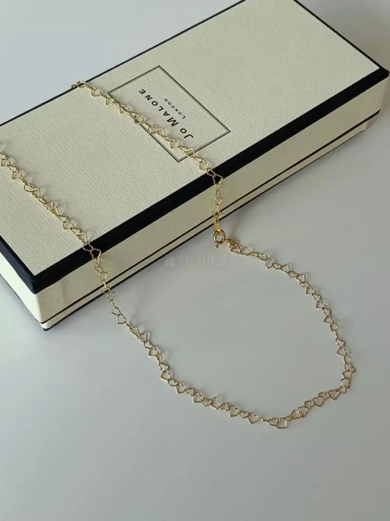 Lemei - Korean Women Fashion - #womensfashion - Silver 925 Heart Chain Necklace - 2