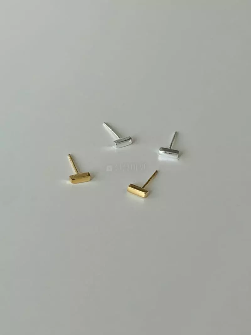 Lemei - Korean Women Fashion - #womensfashion - Silver 925 Simple Earrings - 2