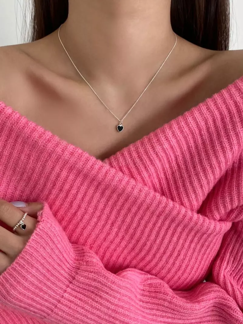 Lemei - Korean Women Fashion - #momslook - Silver 925 Color Heart Ring - 4