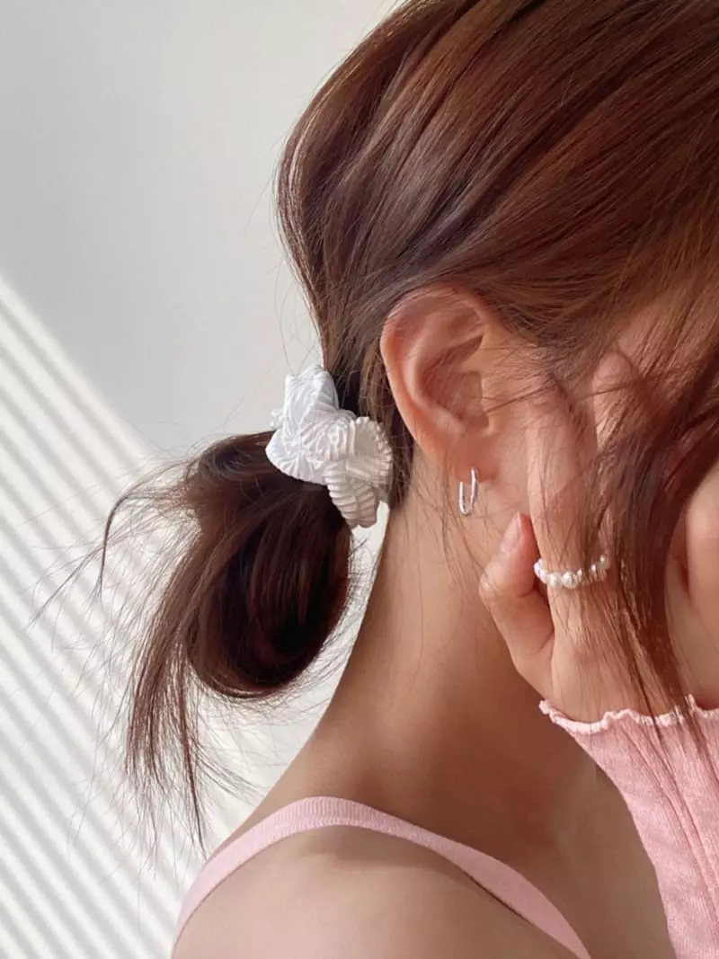 Lemei - Korean Women Fashion - #momslook - Silver 925 Square Ring Earrings - 4