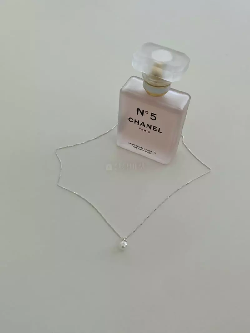 Lemei - Korean Women Fashion - #momslook - Silver 925 Drop Pearl Necklace - 4