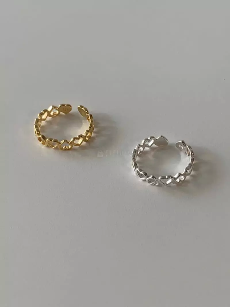 Lemei - Korean Women Fashion - #womensfashion - Silver 925 Love Open Ring - 2