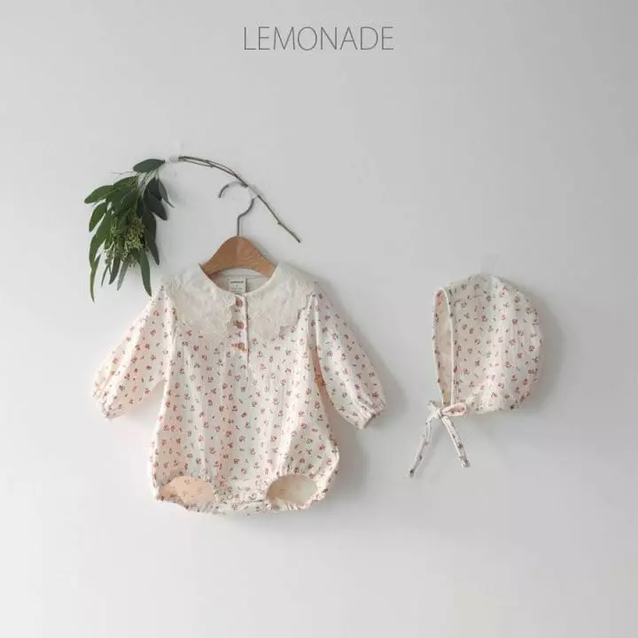 Lemonade - Korean Baby Fashion - #babyboutiqueclothing - Roren Bodysuit with Bonnet - 12