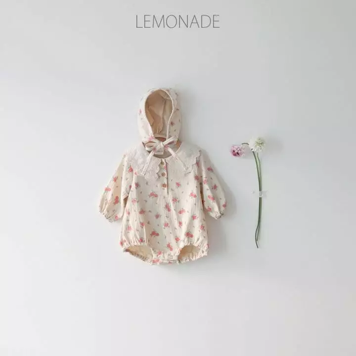 Lemonade - Korean Baby Fashion - #babygirlfashion - Roren Bodysuit with Bonnet