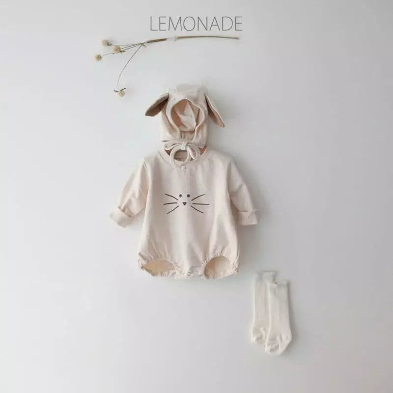 Lemonade - Korean Baby Fashion - #babyoninstagram - Barnie Barnie Bodysuit with Bonnet