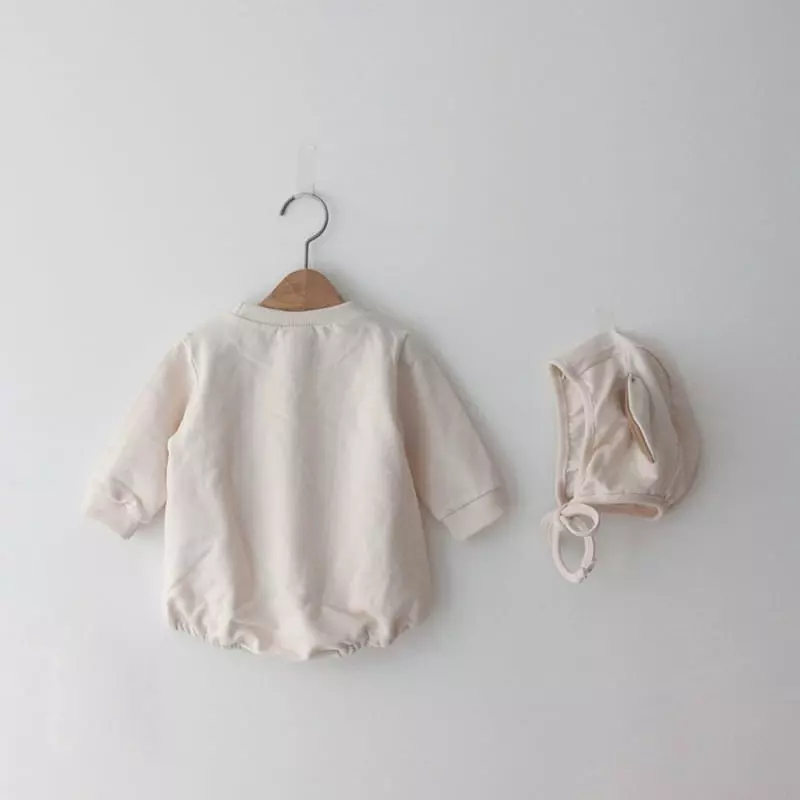 Lemonade - Korean Baby Fashion - #onlinebabyboutique - Barnie Barnie Bodysuit with Bonnet - 6