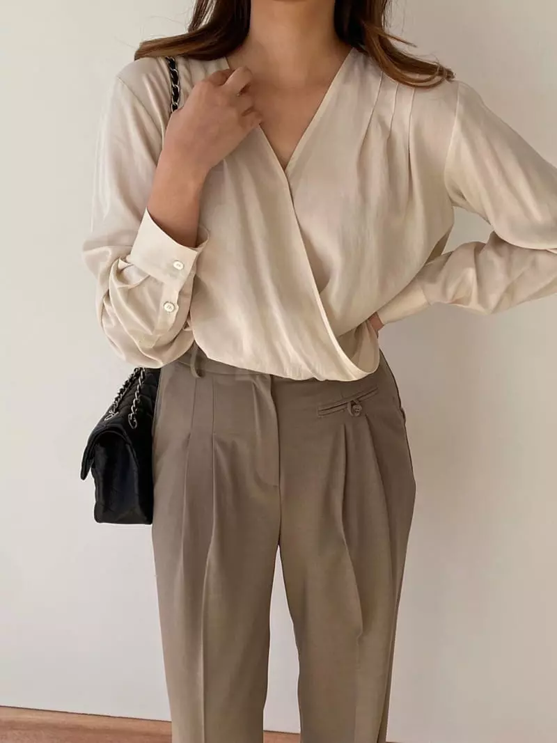 Leneuf - Korean Women Fashion - #momslook - Ten Blouse - 2
