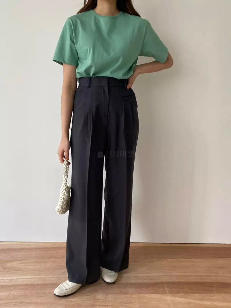 Leneuf - Korean Women Fashion - #momslook - Organic Cotton Tee - 3