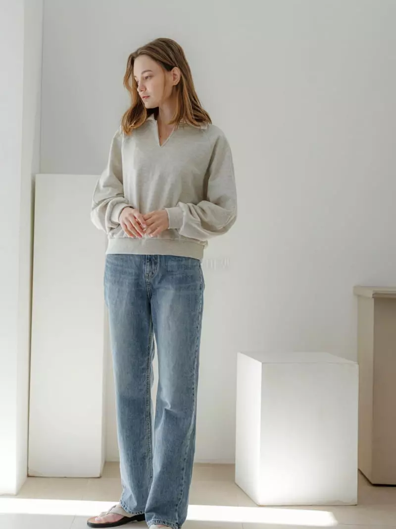 Leneuf - Korean Women Fashion - #momslook - Straight Jeans