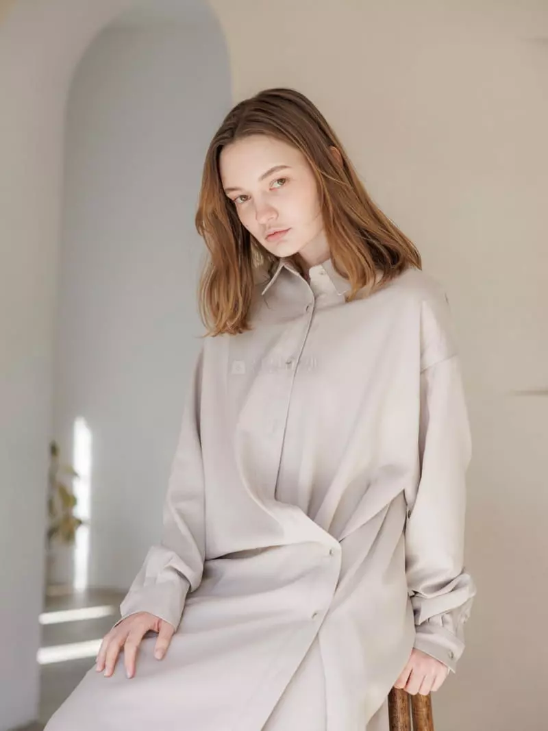 Leneuf - Korean Women Fashion - #thelittlethings - Lap Shirt One-piece - 4