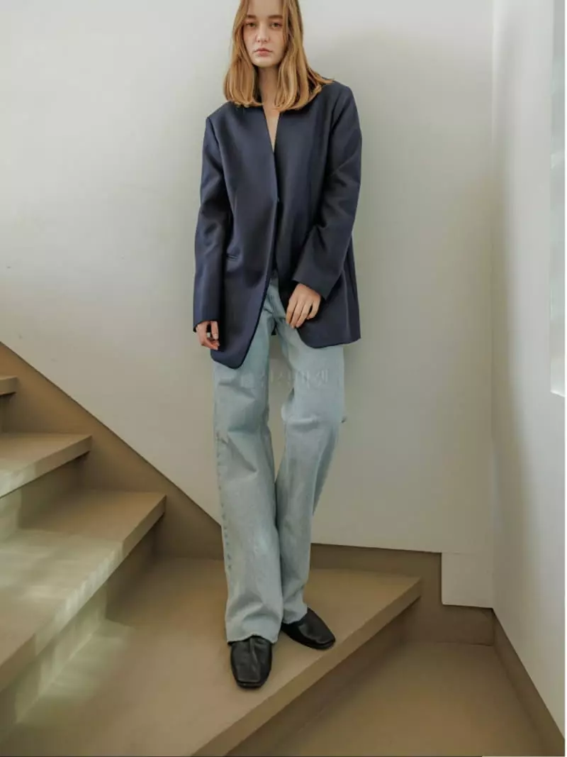 Leneuf - Korean Women Fashion - #restrostyle - Cat Brush Jeans - 3