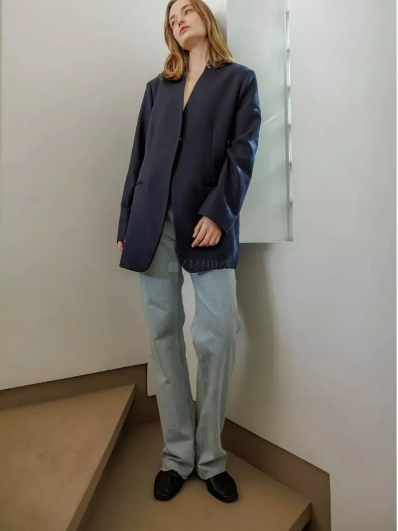 Leneuf - Korean Women Fashion - #restrostyle - Cat Brush Jeans - 4