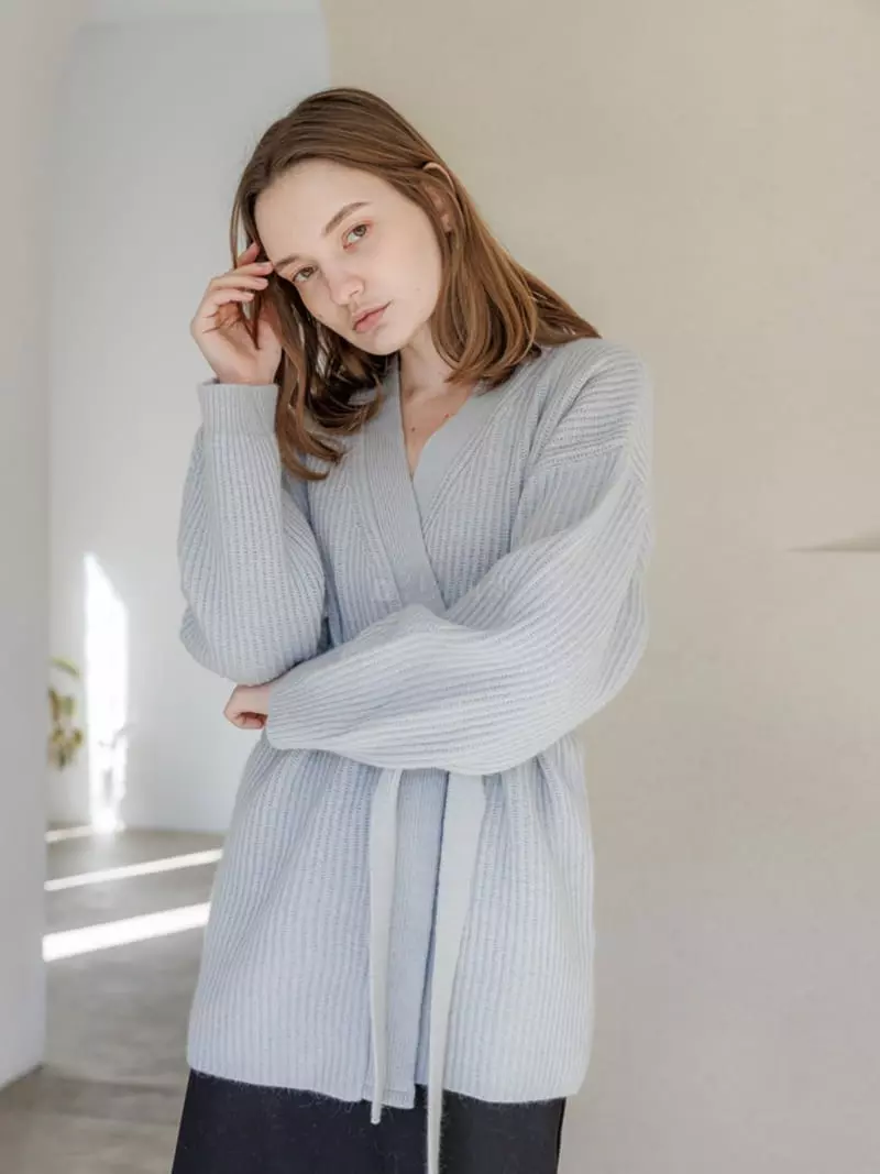 Leneuf - Korean Women Fashion - #shopsmall - Woll Lap Cardigan - 2