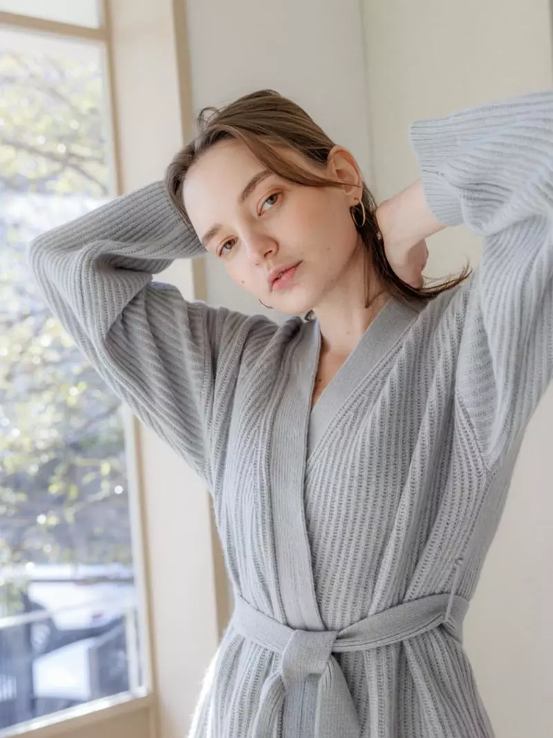 Leneuf - Korean Women Fashion - #thatsdarling - Woll Lap Cardigan - 3