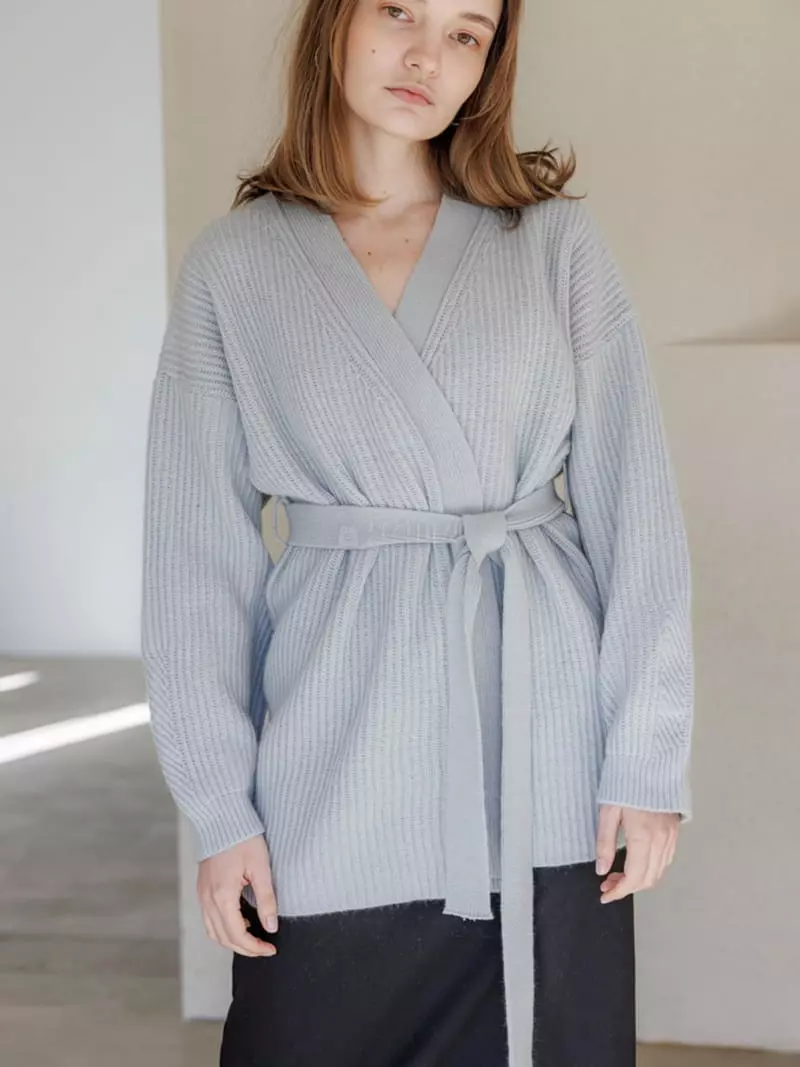 Leneuf - Korean Women Fashion - #thatsdarling - Woll Lap Cardigan - 4