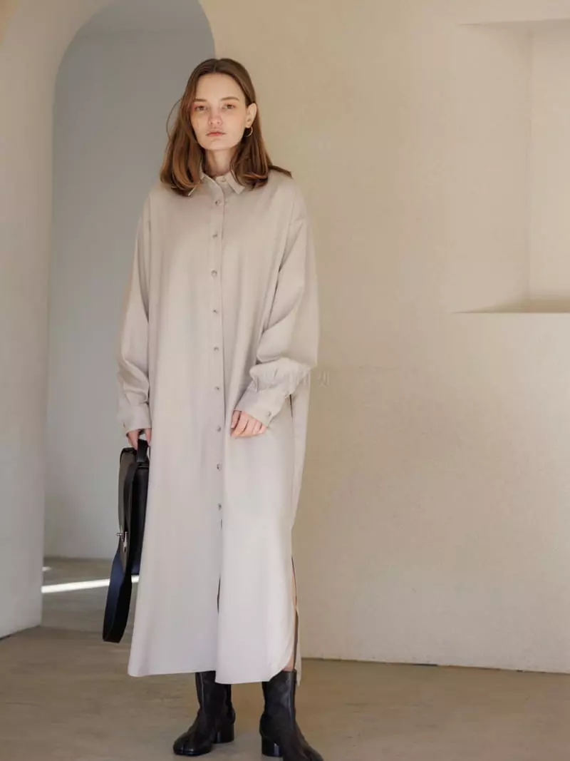Leneuf - Korean Women Fashion - #thelittlethings - Lap Shirt One-piece - 3