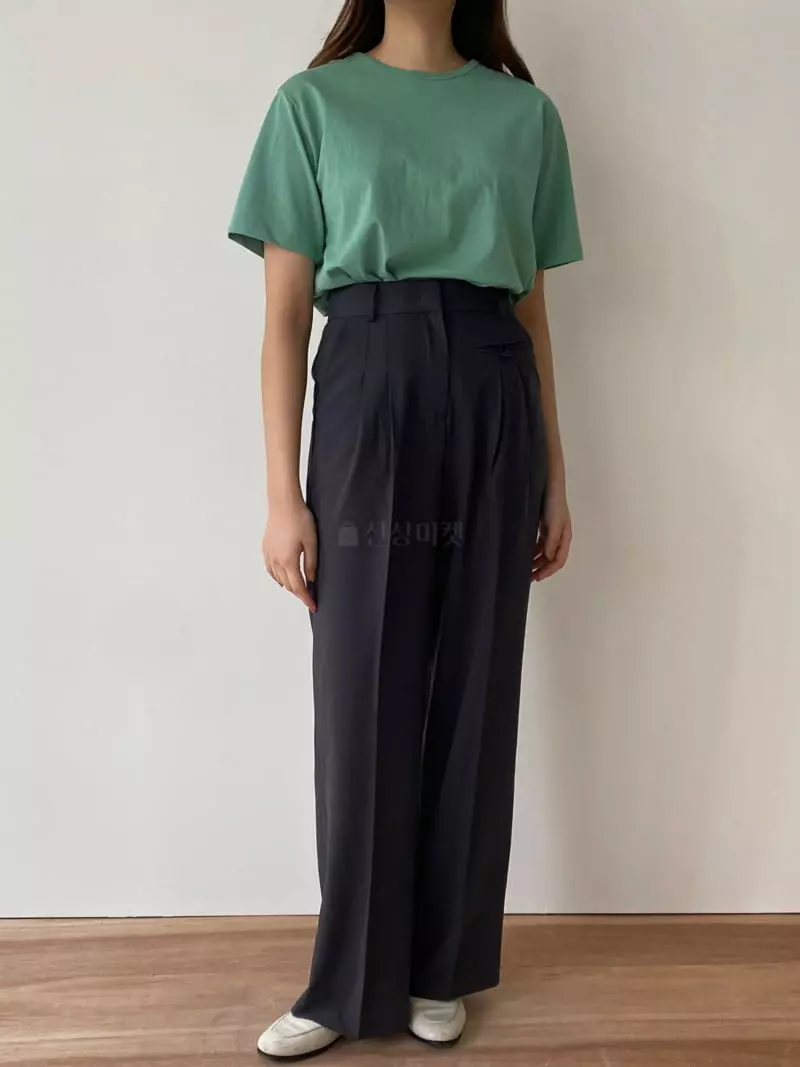 Leneuf - Korean Women Fashion - #womensfashion - Organic Cotton Tee - 2