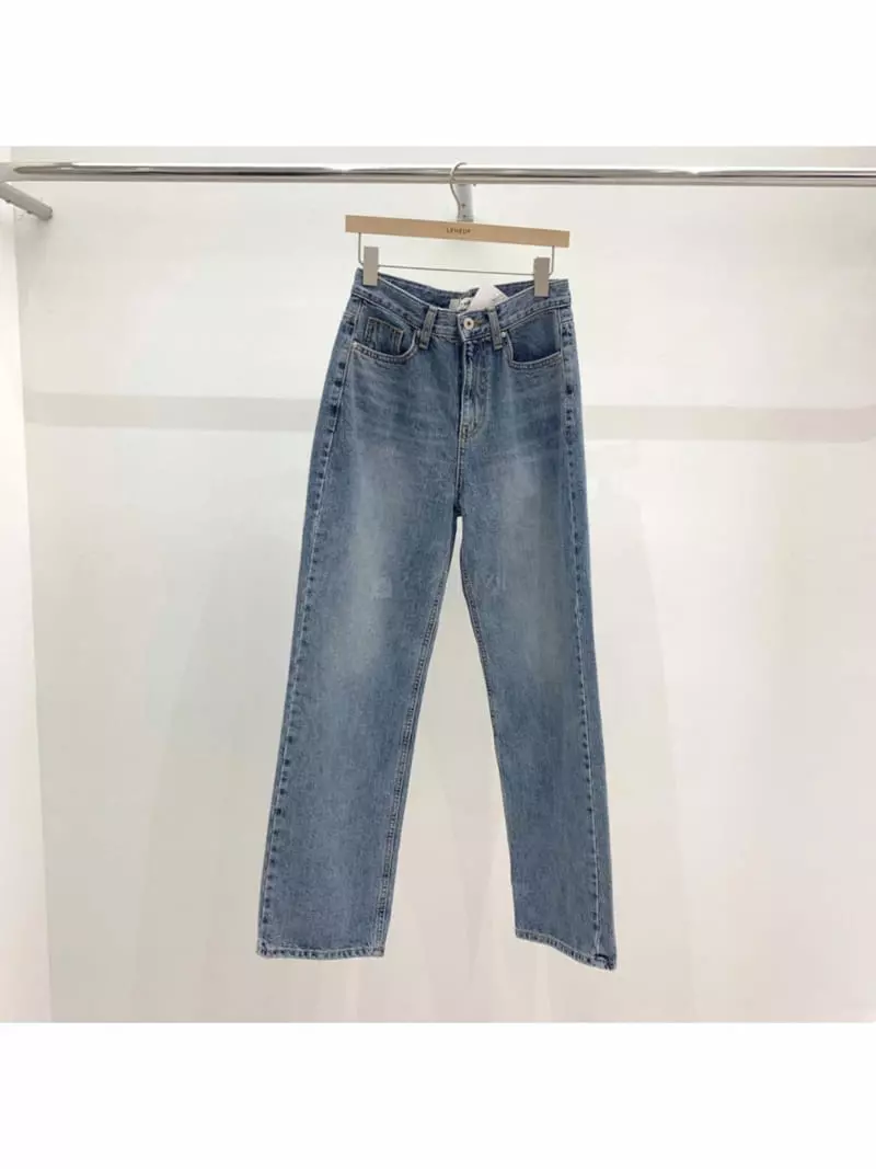 Leneuf - Korean Women Fashion - #momslook - Straight Jeans - 4