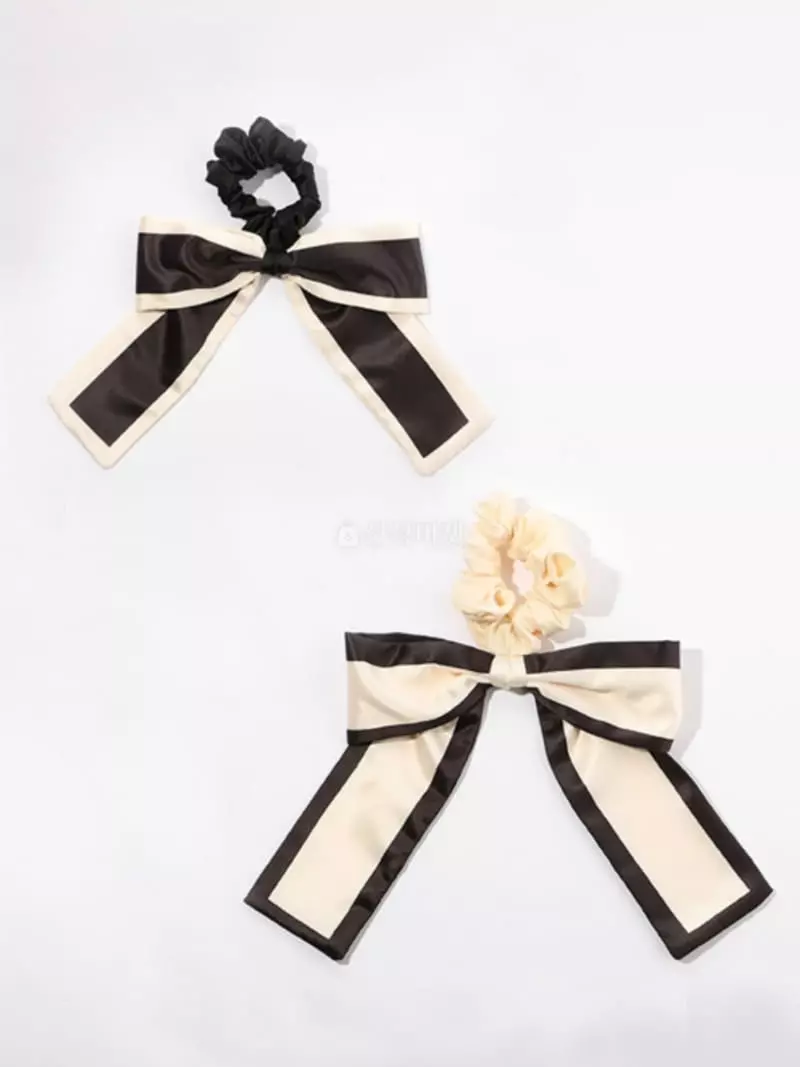 Letoile - Korean Women Fashion - #momslook - Coloring Ribbon Hair Tie - 2