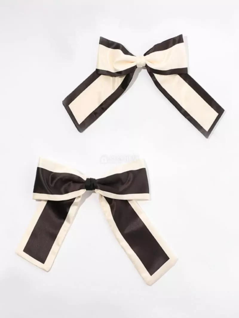 Letoile - Korean Women Fashion - #momslook - Coloring Ribbon Hairpin