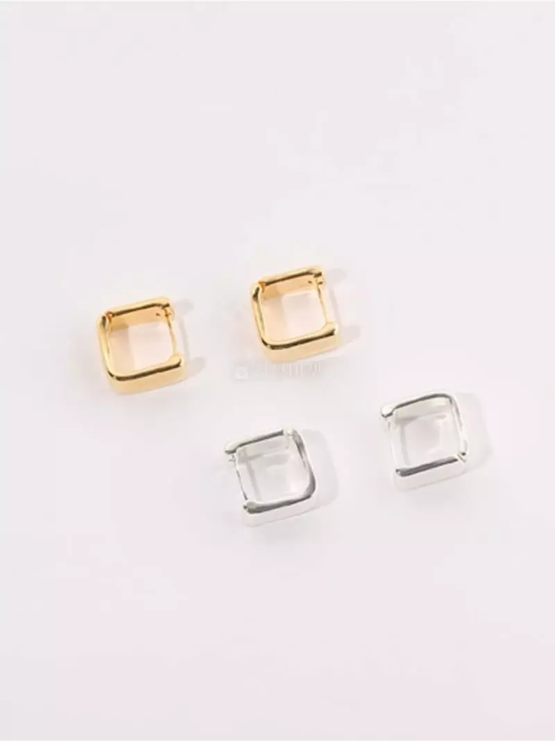 Letoile - Korean Women Fashion - #momslook - Bold Square Earrings - 4