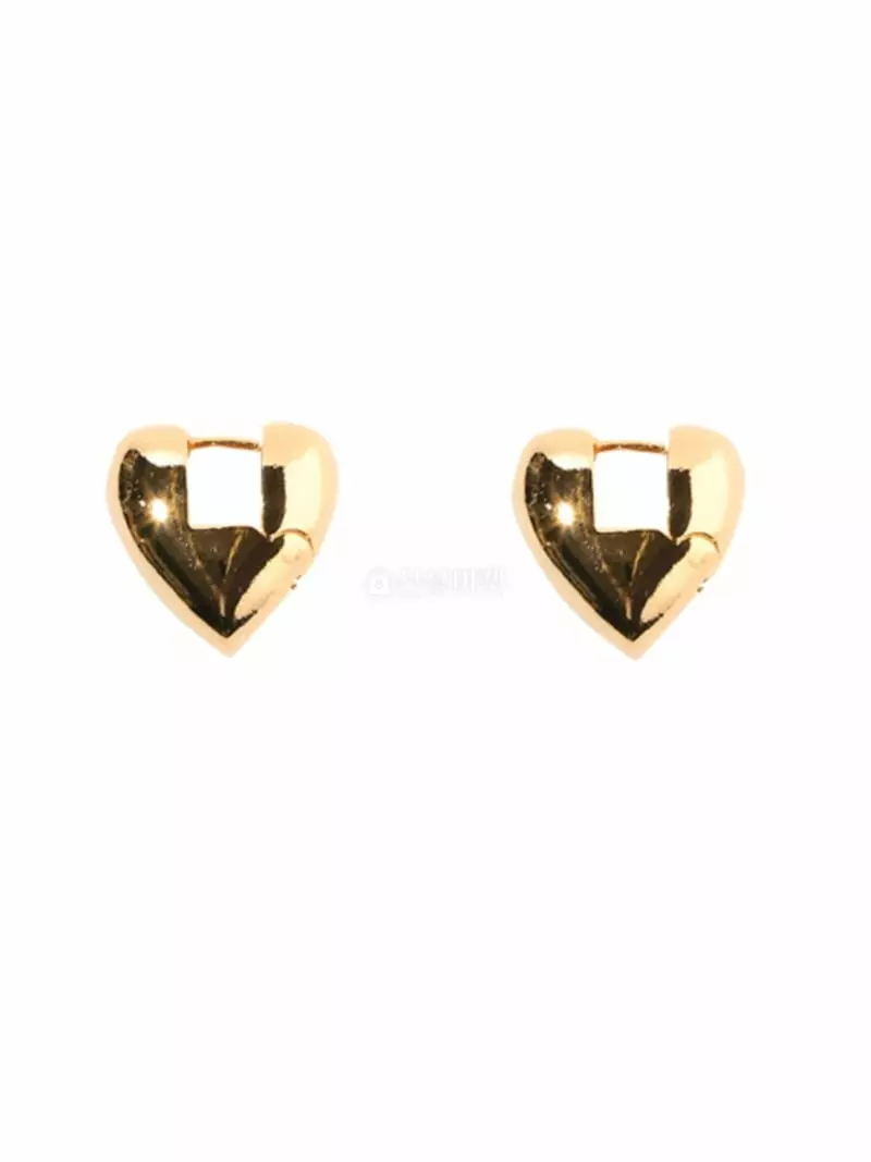 Letoile - Korean Women Fashion - #restrostyle - Bold Heart Earrings - 3