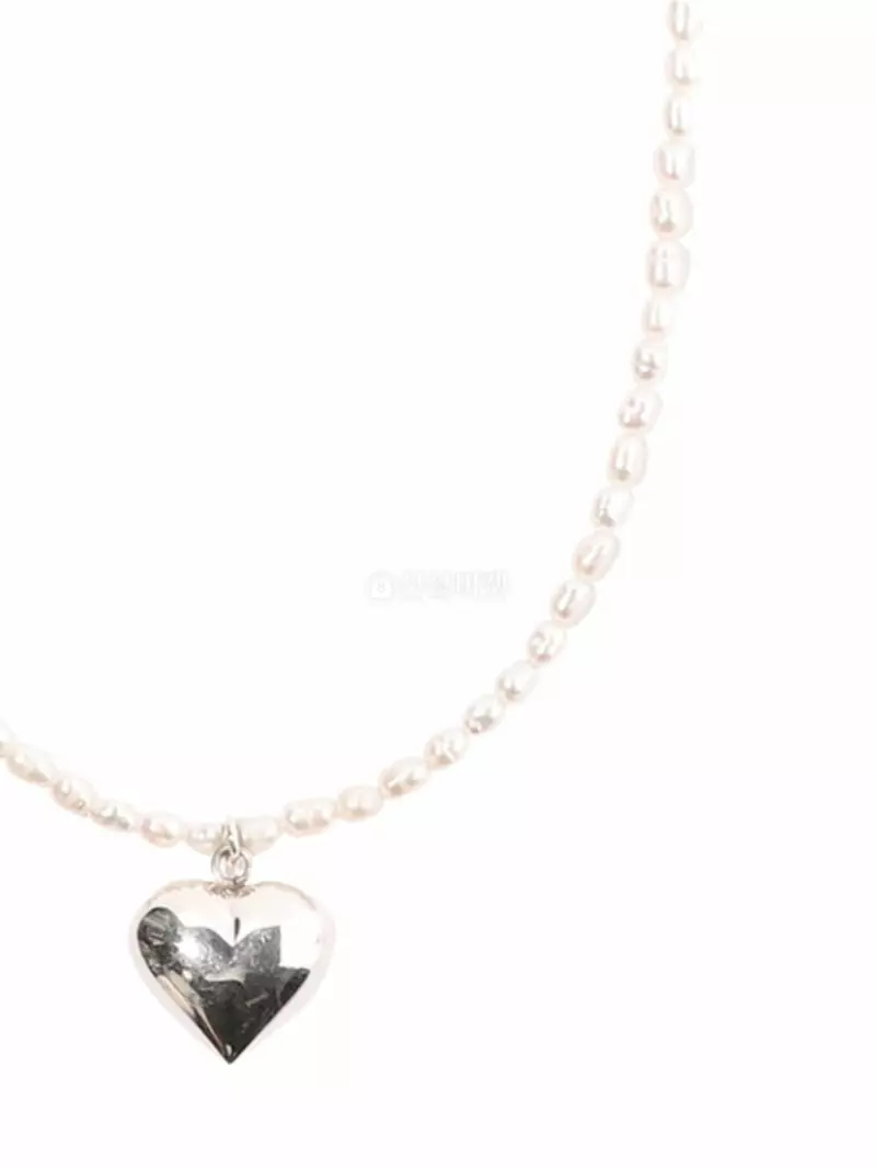 Letoile - Korean Women Fashion - #womensfashion - Big Heart Silver Necklace - 2