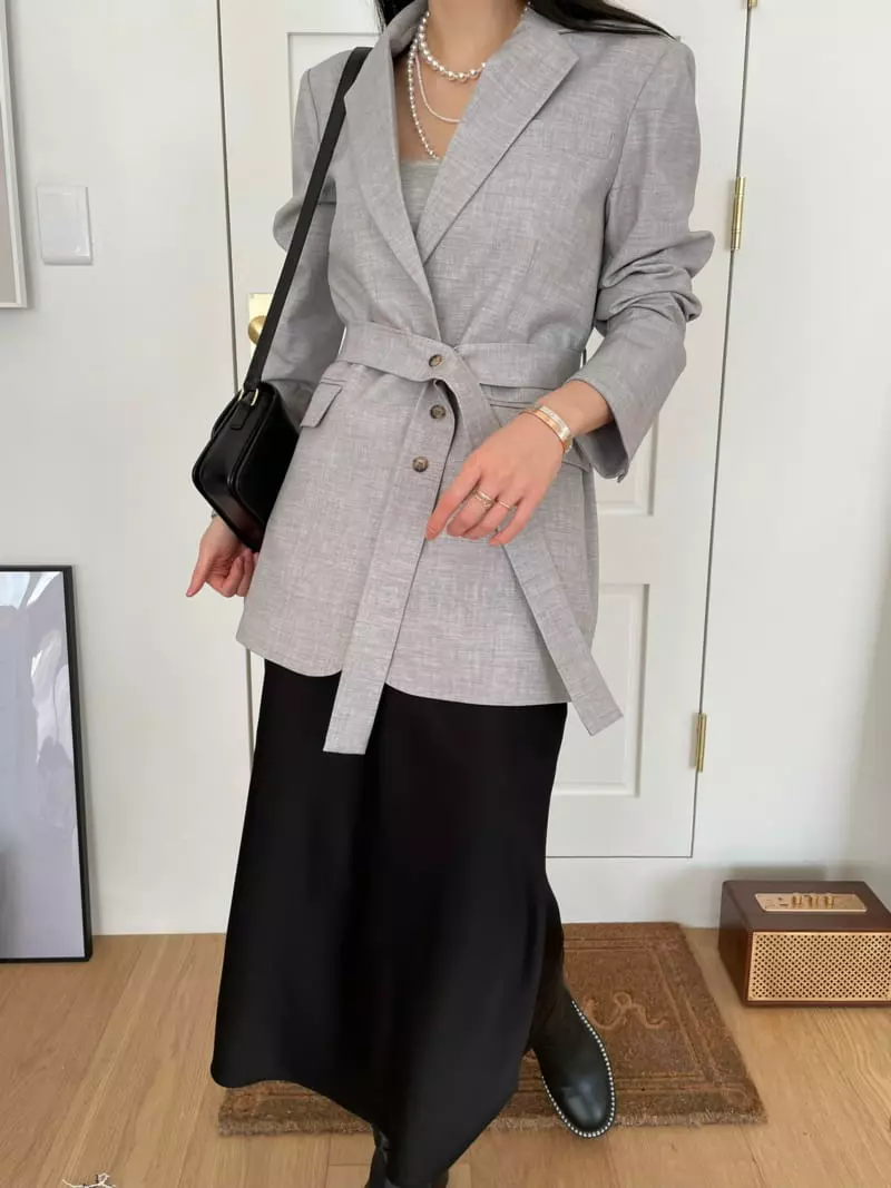 Levase - Korean Women Fashion - #momslook - Button Jacket - 2
