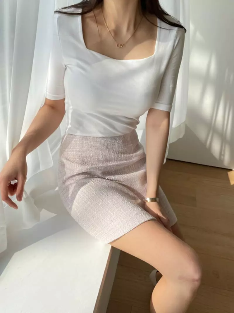 Levase - Korean Women Fashion - #momslook - Sha Mini Skirt - 3