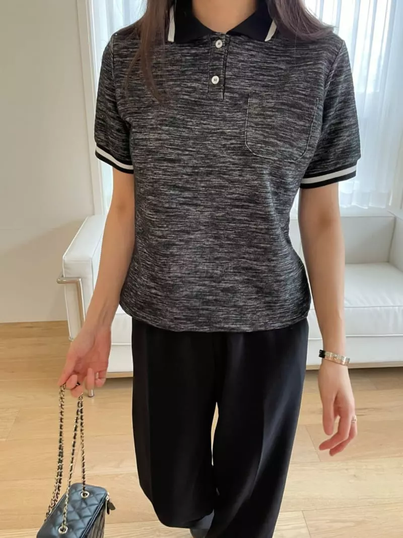 Levase - Korean Women Fashion - #pursuepretty - Collar Tee - 2