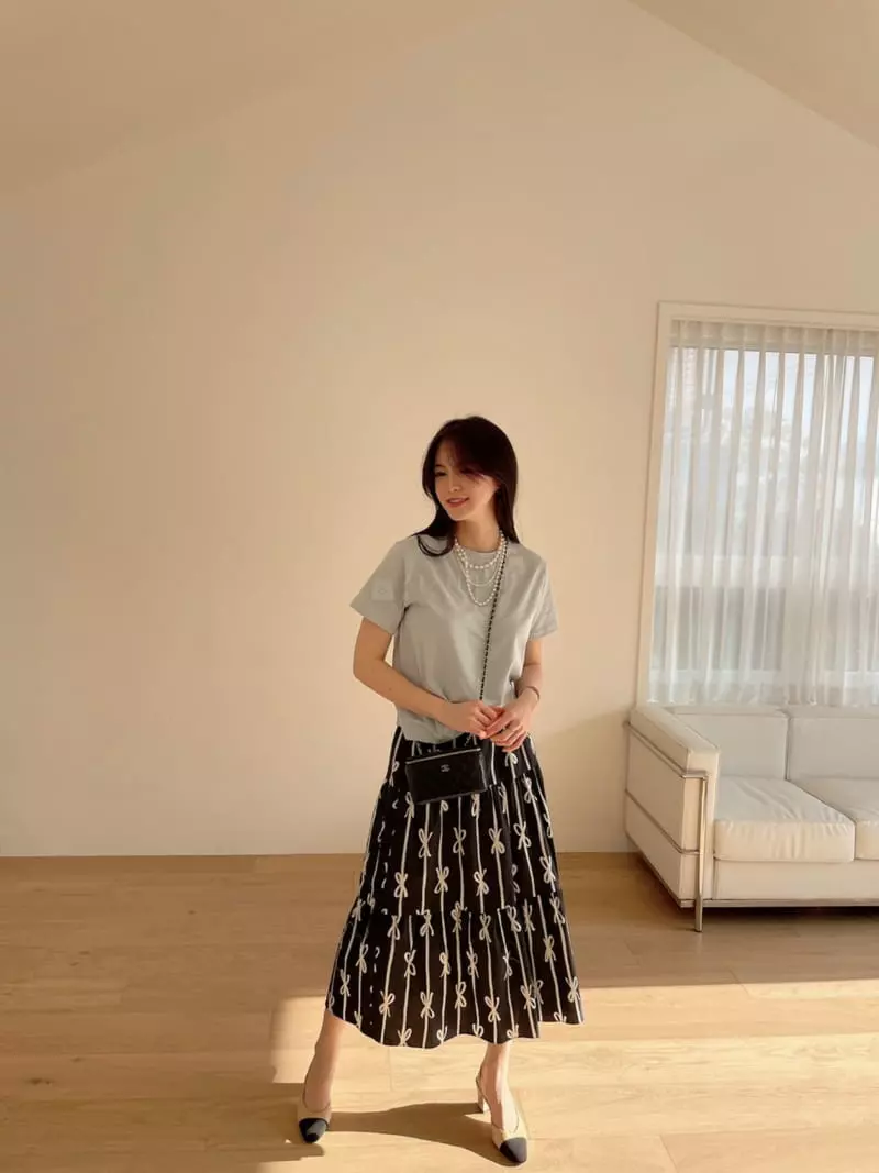 Levase - Korean Women Fashion - #pursuepretty - Ribbon Skirt - 4