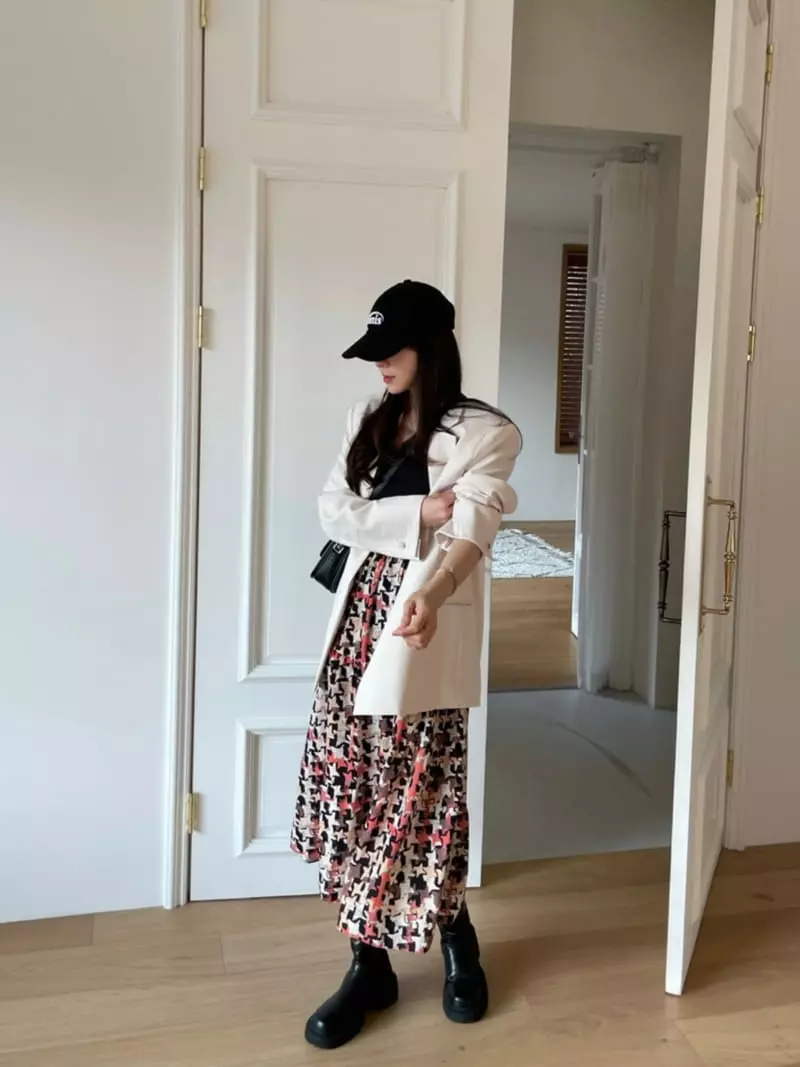 Levase - Korean Women Fashion - #vintageinspired - Pop Skirt - 3
