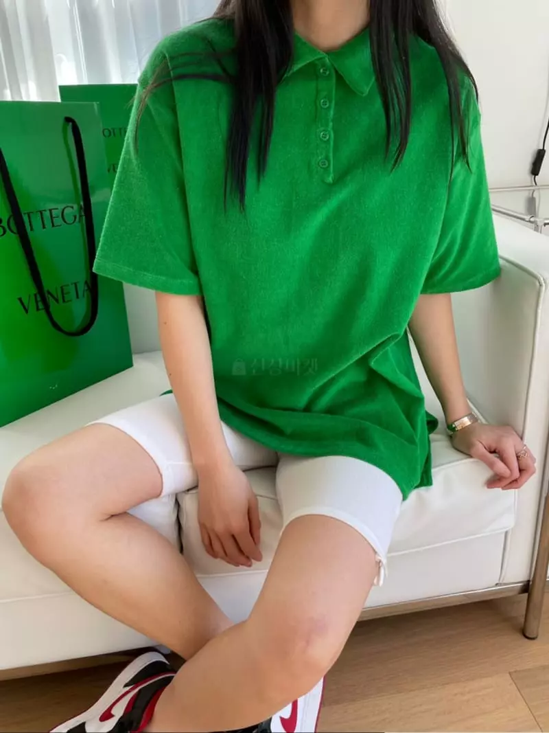 Levase - Korean Women Fashion - #vintagekidsstyle - Terry Tee - 3